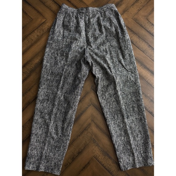 Vintage Christian Dior 3-Piece Silk Suit Set Blazer Skirt Pants Size 16 - Picture 12 of 16